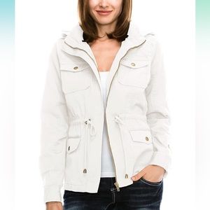 White anorak jacket